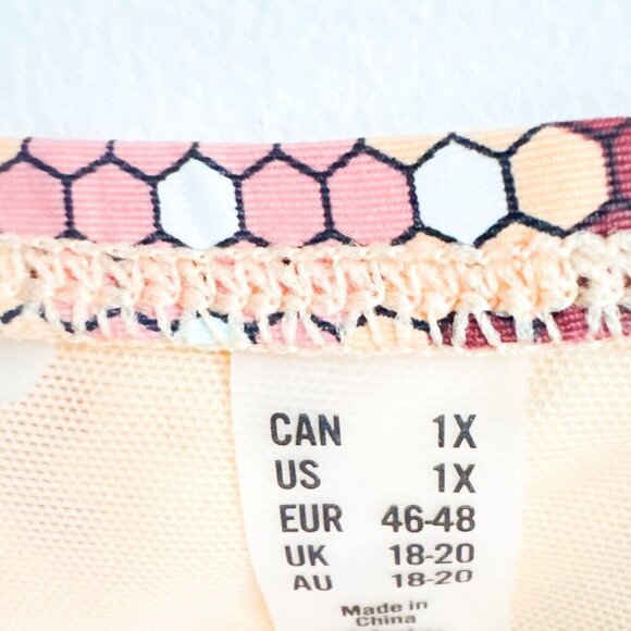 Addition Elle Ruffle Detail Swim Top 1X - Picture 5 of 5